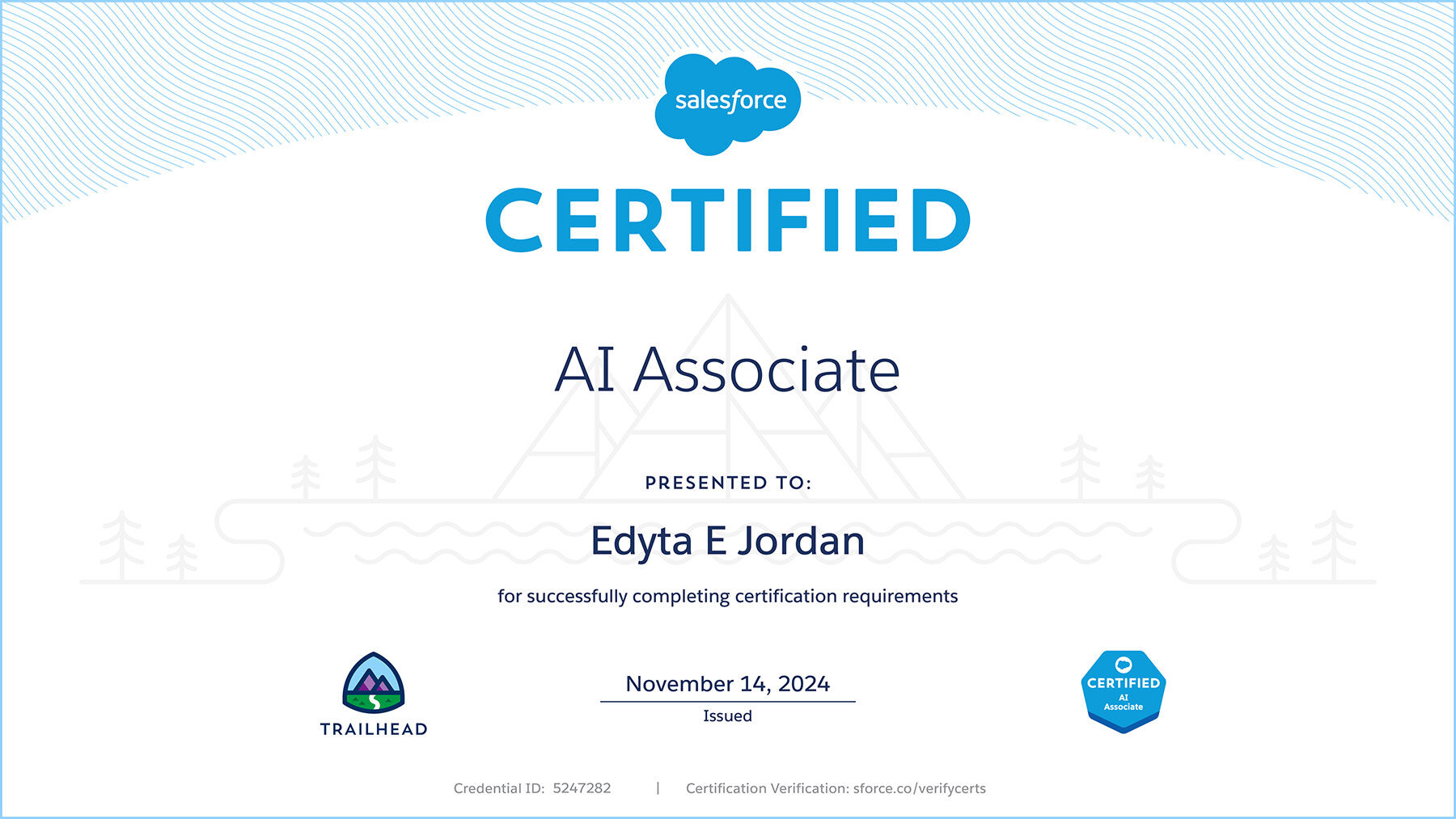 Certification: Salesforce AI Associate