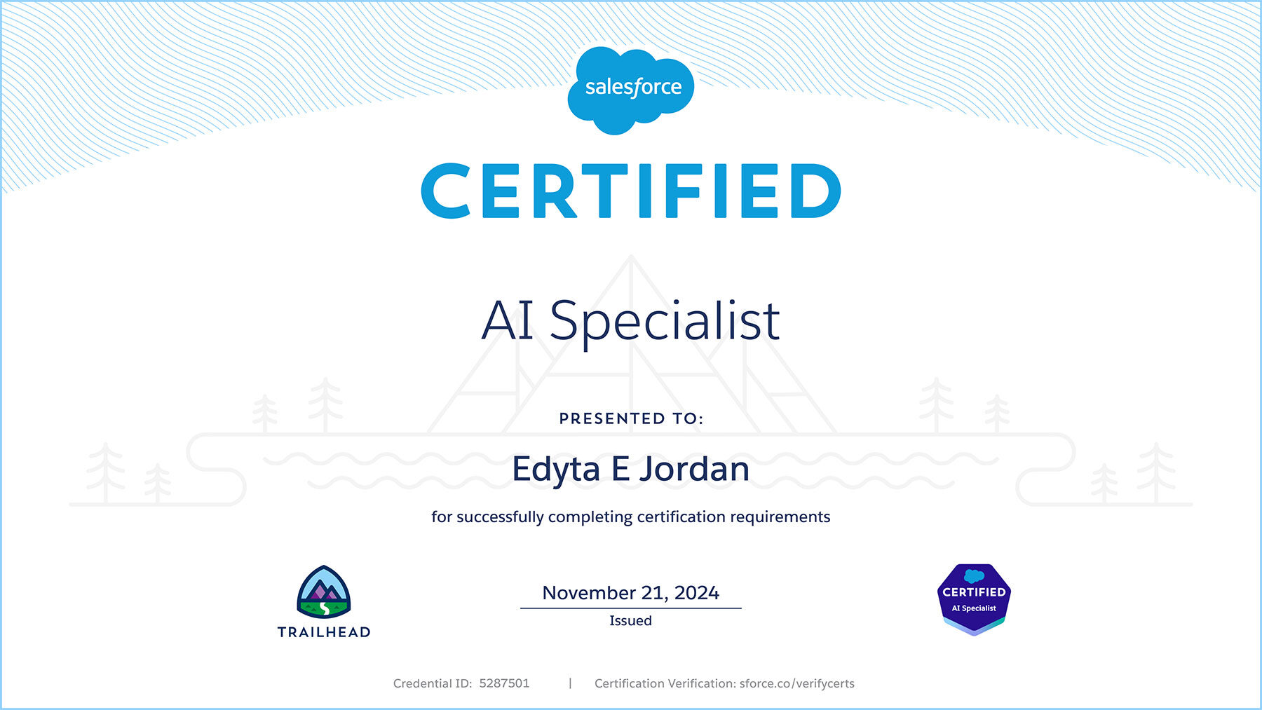 Certification: Salesforce AI Specialist