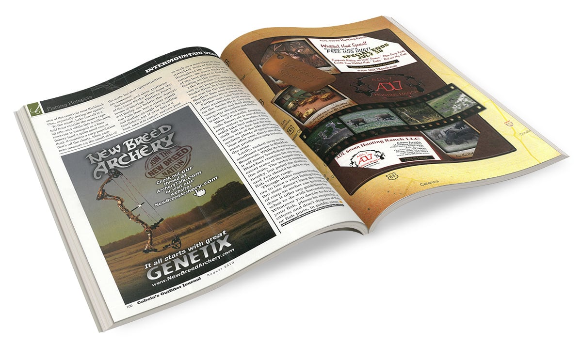 Image 0 for ADL7 Hunting Ranch Magazine Ad featured in Cabela's Magazine