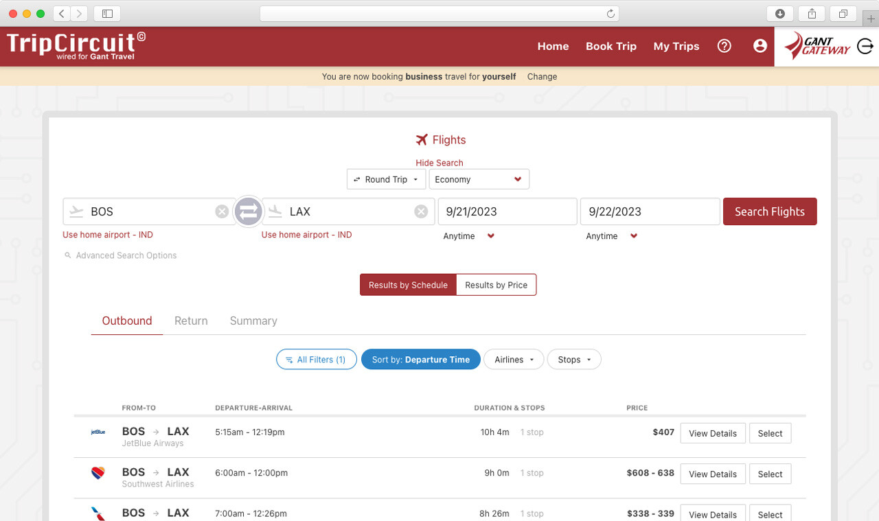 Image 2 for TripCircuit – Travel Booking Tool