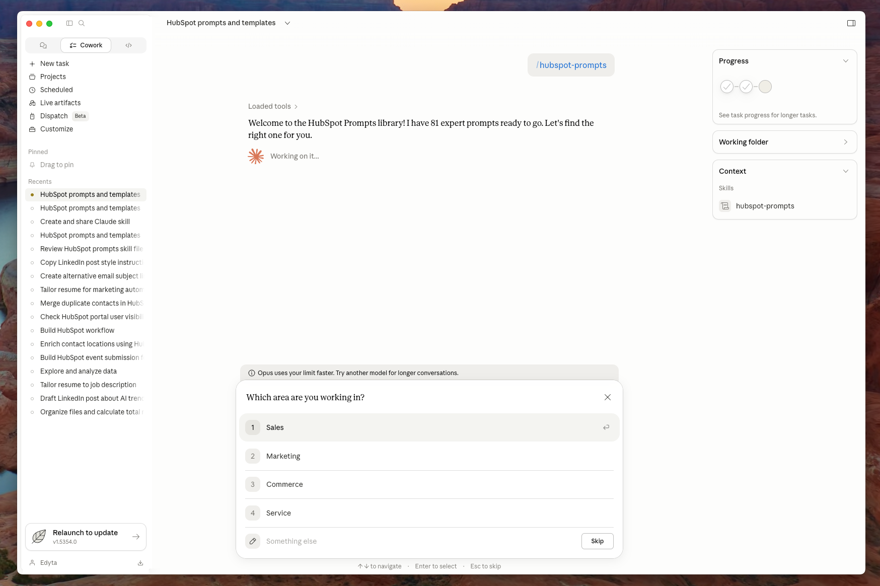 Image 1 for HubSpot Prompts Skill for Claude