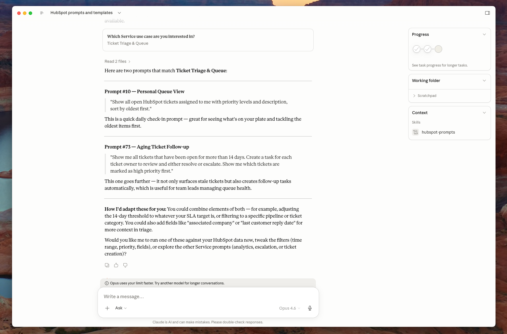 Image 3 for HubSpot Prompts Skill for Claude