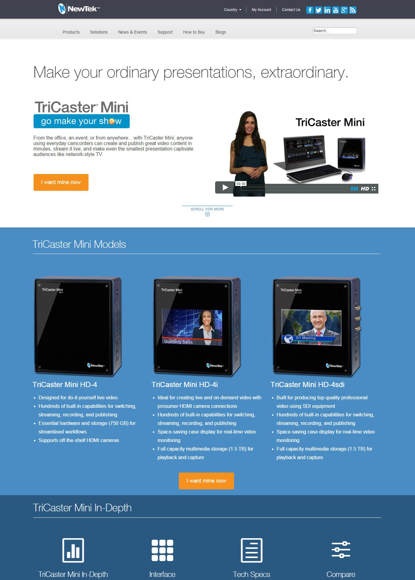 Image 1 for TriCaster Mini - Multimedia Studio